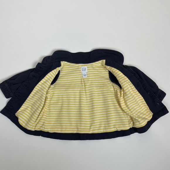 Baby Gap Navy Blue Sweater Jacket Size 6-12M - Picture 4 of 6